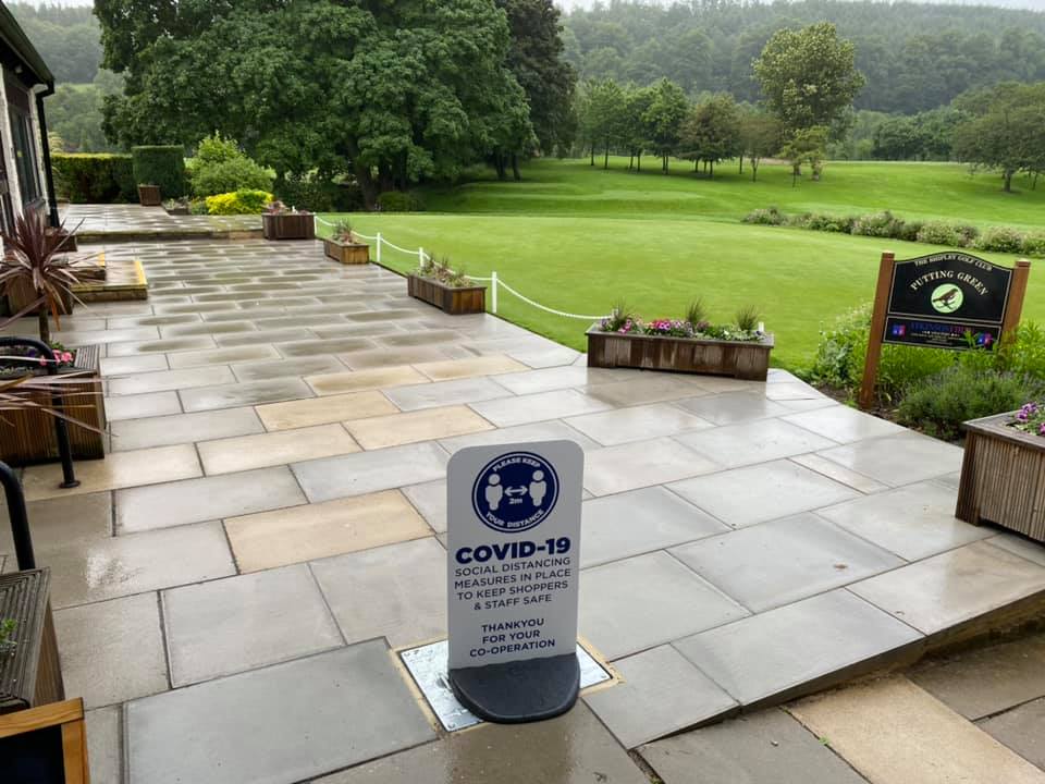 Diamond Developments - Ilkley builders and construction specialists - large golf club patio